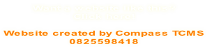 Want a website like this?
Click here!

Website created by Compass TCMS
0825598418
